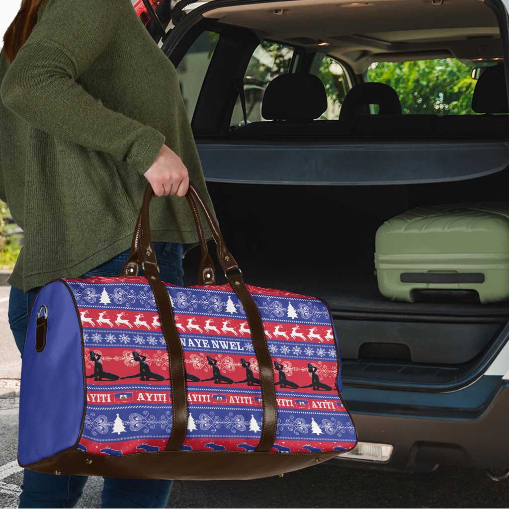 Haiti Christmas Travel Bag Jwaye Nwel Ayiti Neg Marron Veve Vodou - Wonder Print Shop