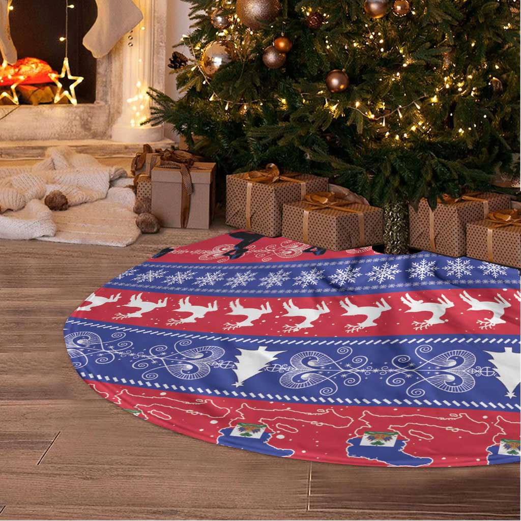 Haiti Christmas Tree Skirt Jwaye Nwel Ayiti Neg Marron Veve Vodou - Wonder Print Shop