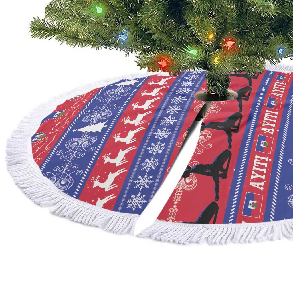 Haiti Christmas Tree Skirt Jwaye Nwel Ayiti Neg Marron Veve Vodou - Wonder Print Shop