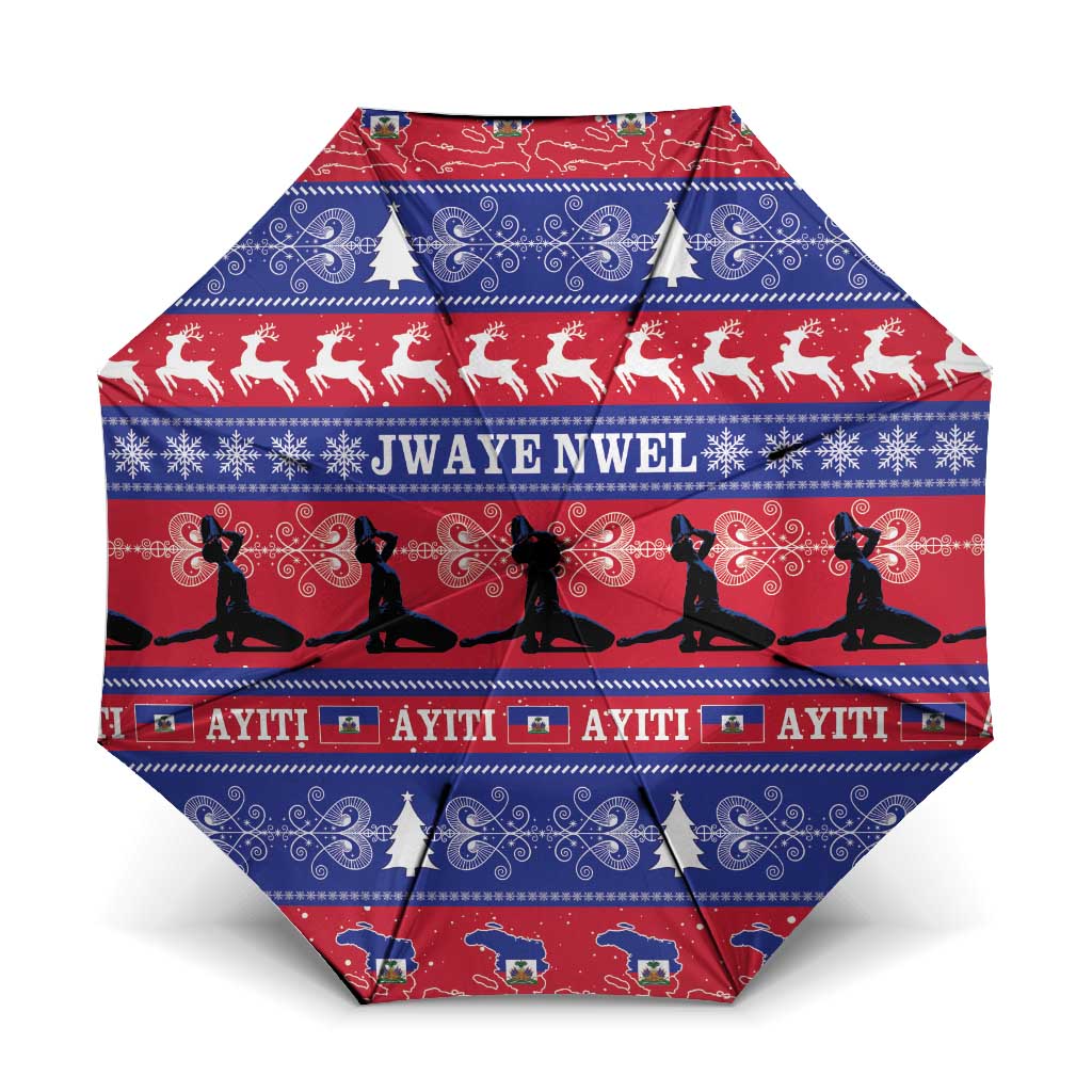 Haiti Christmas Umbrella Jwaye Nwel Ayiti Neg Marron Veve Vodou - Wonder Print Shop