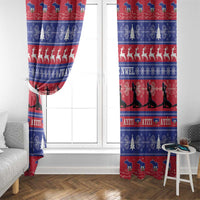 Haiti Christmas Window Curtain Jwaye Nwel Ayiti Neg Marron Veve Vodou - Wonder Print Shop