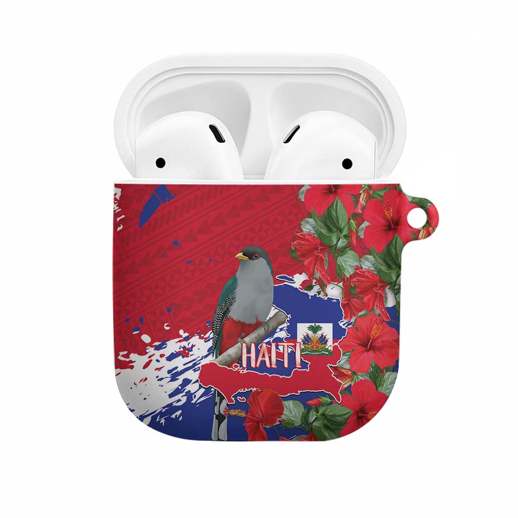 Haiti Independence Day AirPods Case 1804 Proud Ayiti Map Hispaniolan Trogon - Wonder Print Shop