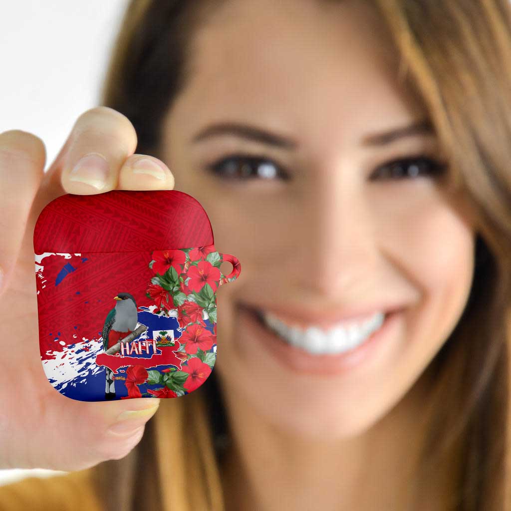 Haiti Independence Day AirPods Case 1804 Proud Ayiti Map Hispaniolan Trogon - Wonder Print Shop
