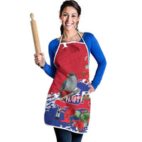 Haiti Independence Day Apron 1804 Proud Ayiti Map Hispaniolan Trogon - Wonder Print Shop