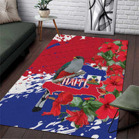 Haiti Independence Day Area Rug 1804 Proud Ayiti Map Hispaniolan Trogon - Wonder Print Shop