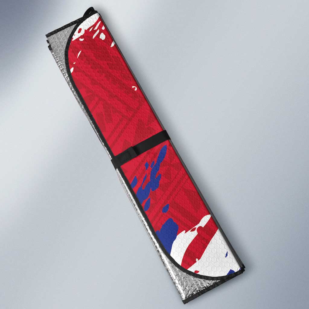 Haiti Independence Day Auto Sun Shade 1804 Proud Ayiti Map Hispaniolan Trogon - Wonder Print Shop
