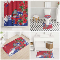 Haiti Independence Day Bathroom Set 1804 Proud Ayiti Map Hispaniolan Trogon - Wonder Print Shop