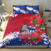 Haiti Independence Day Bedding Set 1804 Proud Ayiti Map Hispaniolan Trogon - Wonder Print Shop
