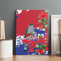 Haiti Independence Day Canvas Wall Art 1804 Proud Ayiti Map Hispaniolan Trogon - Wonder Print Shop