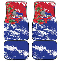 Haiti Independence Day Car Mats 1804 Proud Ayiti Map Hispaniolan Trogon - Wonder Print Shop