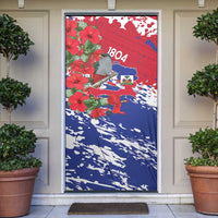 Haiti Independence Day Door Cover 1804 Proud Ayiti Map Hispaniolan Trogon - Wonder Print Shop