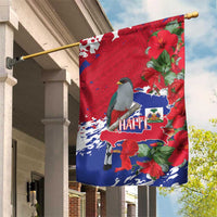 Haiti Independence Day Garden Flag 1804 Proud Ayiti Map Hispaniolan Trogon - Wonder Print Shop