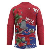 Haiti Independence Day Hockey Jersey 1804 Proud Ayiti Map Hispaniolan Trogon - Wonder Print Shop