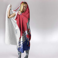 Haiti Independence Day Hooded Blanket 1804 Proud Ayiti Map Hispaniolan Trogon - Wonder Print Shop