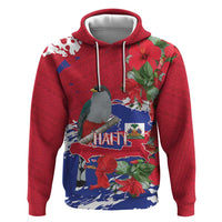 Haiti Independence Day Hoodie 1804 Proud Ayiti Map Hispaniolan Trogon - Wonder Print Shop