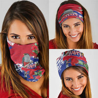 Haiti Independence Day Neck Gaiter 1804 Proud Ayiti Map Hispaniolan Trogon - Wonder Print Shop
