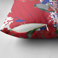 Haiti Independence Day Pillow Cover 1804 Proud Ayiti Map Hispaniolan Trogon - Wonder Print Shop