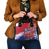Haiti Independence Day Shoulder Handbag 1804 Proud Ayiti Map Hispaniolan Trogon - Wonder Print Shop