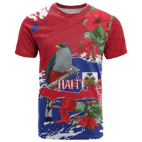 Haiti Independence Day T Shirt 1804 Proud Ayiti Map Hispaniolan Trogon - Wonder Print Shop