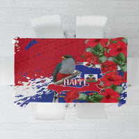 Haiti Independence Day Tablecloth 1804 Proud Ayiti Map Hispaniolan Trogon - Wonder Print Shop
