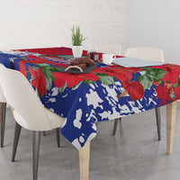 Haiti Independence Day Tablecloth 1804 Proud Ayiti Map Hispaniolan Trogon - Wonder Print Shop