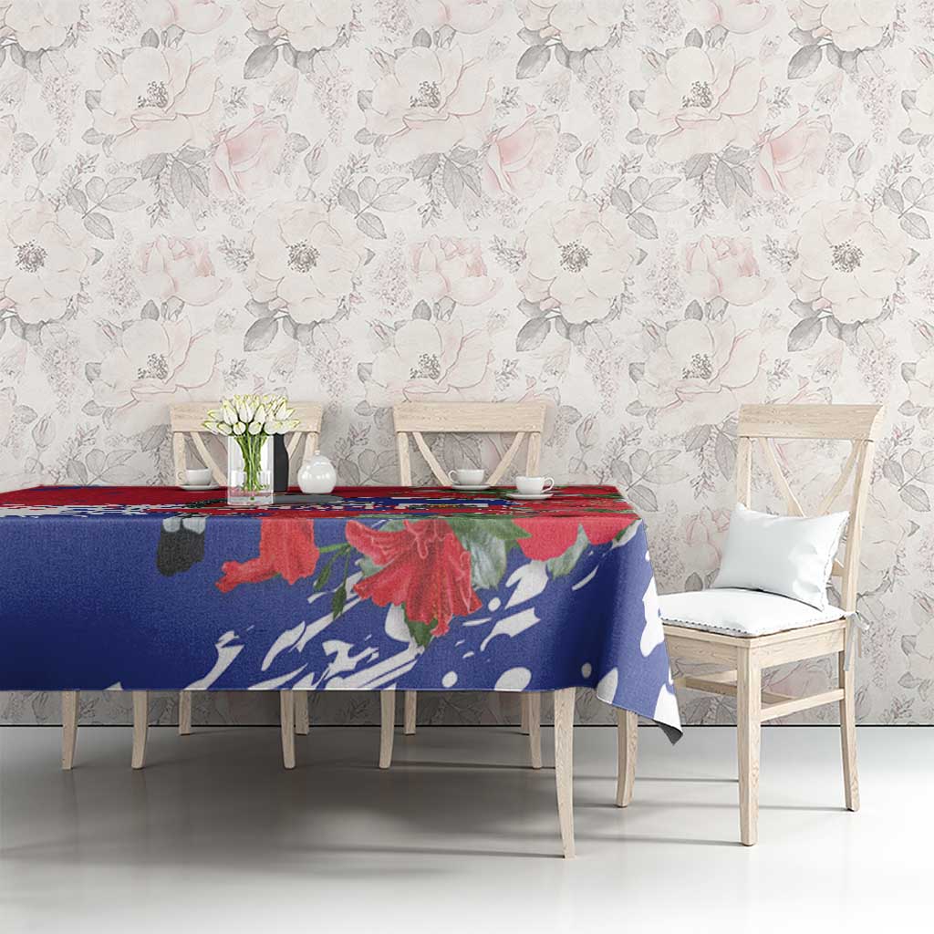 Haiti Independence Day Tablecloth 1804 Proud Ayiti Map Hispaniolan Trogon - Wonder Print Shop