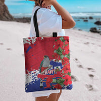 Haiti Independence Day Tote Bag 1804 Proud Ayiti Map Hispaniolan Trogon - Wonder Print Shop