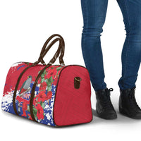 Haiti Independence Day Travel Bag 1804 Proud Ayiti Map Hispaniolan Trogon - Wonder Print Shop