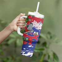 Haiti Independence Day Tumbler With Handle 1804 Proud Ayiti Map Hispaniolan Trogon - Wonder Print Shop