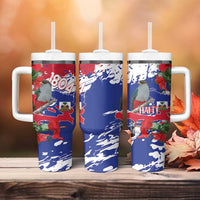 Haiti Independence Day Tumbler With Handle 1804 Proud Ayiti Map Hispaniolan Trogon - Wonder Print Shop