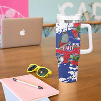Haiti Independence Day Tumbler With Handle 1804 Proud Ayiti Map Hispaniolan Trogon - Wonder Print Shop