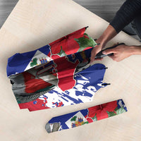 Haiti Independence Day Umbrella 1804 Proud Ayiti Map Hispaniolan Trogon - Wonder Print Shop