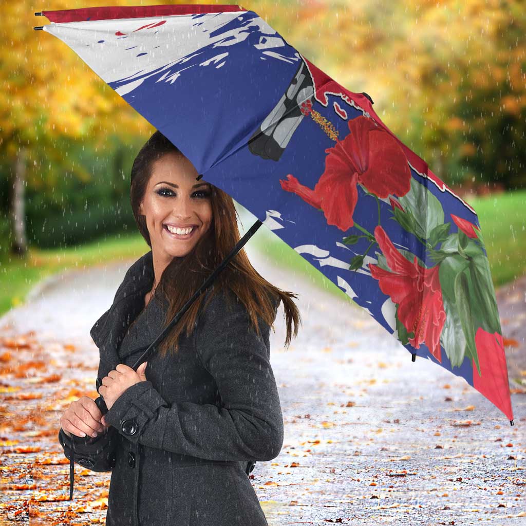 Haiti Independence Day Umbrella 1804 Proud Ayiti Map Hispaniolan Trogon - Wonder Print Shop