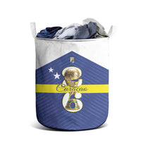 Curacao Football Laundry Basket 2026 The Blue Wave is Rising - Wonder Print Shop