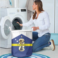 Curacao Football Laundry Basket 2026 The Blue Wave is Rising - Wonder Print Shop