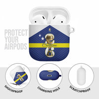 Curacao Football AirPods Case 2026 The Blue Wave is Rising - Wonder Print Shop