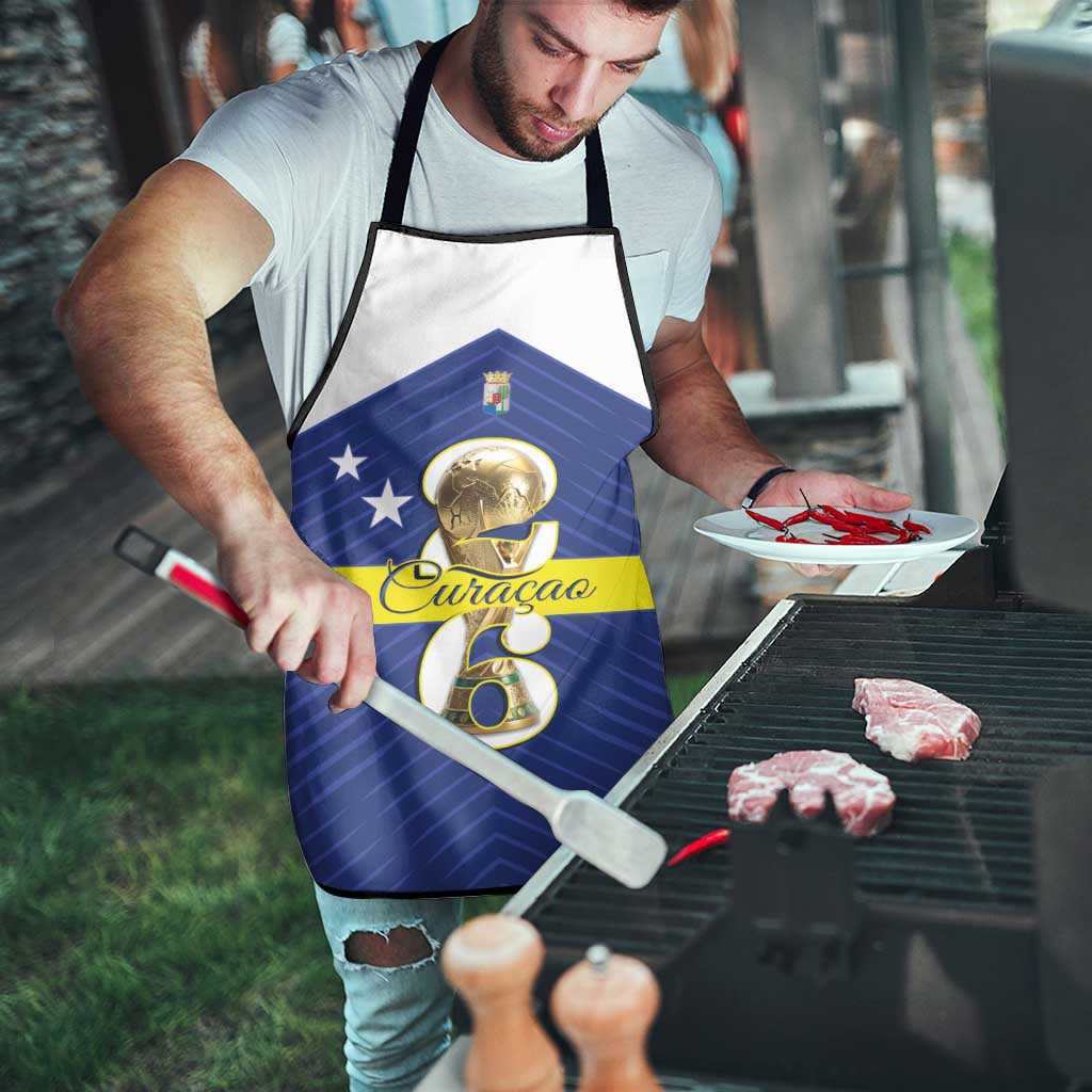 Curacao Football Apron 2026 The Blue Wave is Rising - Wonder Print Shop