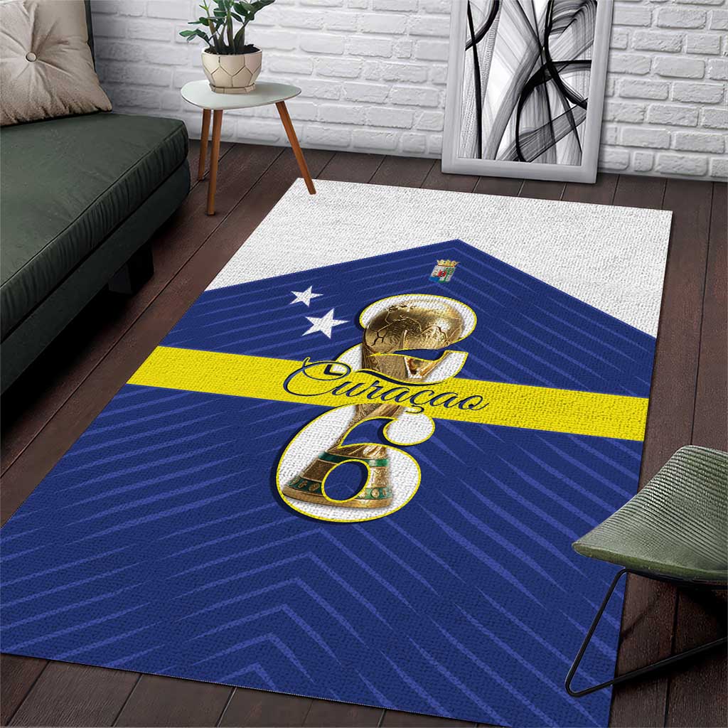 Curacao Football Area Rug 2026 The Blue Wave is Rising - Wonder Print Shop