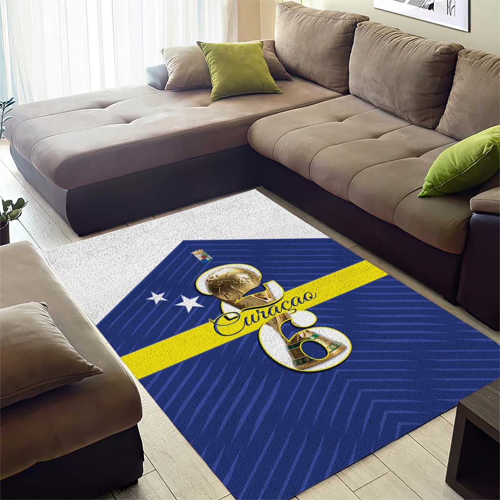 Curacao Football Area Rug 2026 The Blue Wave is Rising - Wonder Print Shop