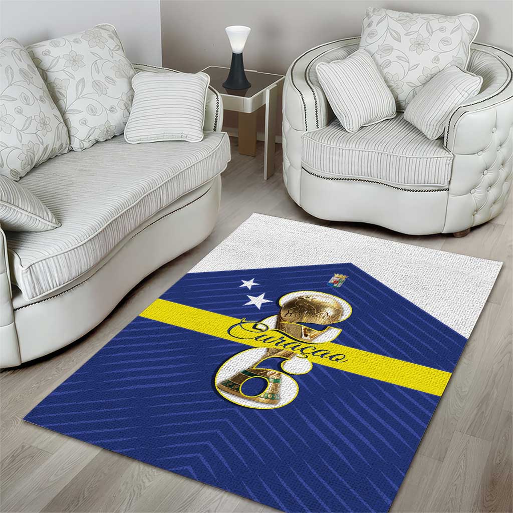 Curacao Football Area Rug 2026 The Blue Wave is Rising - Wonder Print Shop