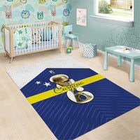 Curacao Football Area Rug 2026 The Blue Wave is Rising - Wonder Print Shop