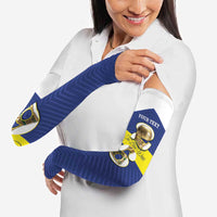 Personalized Curacao Football Arm Sleeves 2026 The Blue Wave is Rising - Wonder Print Shop