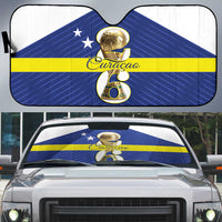 Curacao Football Auto Sun Shade 2026 The Blue Wave is Rising - Wonder Print Shop