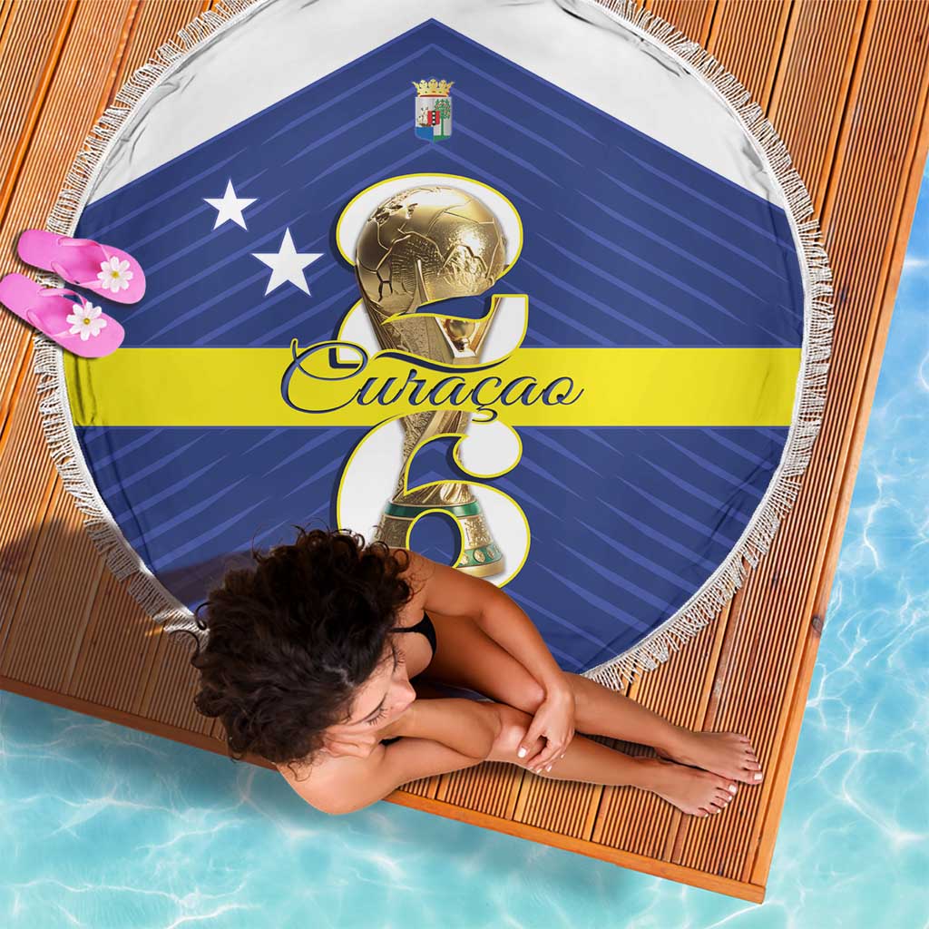 Curacao Football Beach Blanket 2026 The Blue Wave is Rising - Wonder Print Shop