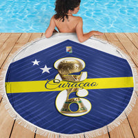 Curacao Football Beach Blanket 2026 The Blue Wave is Rising - Wonder Print Shop