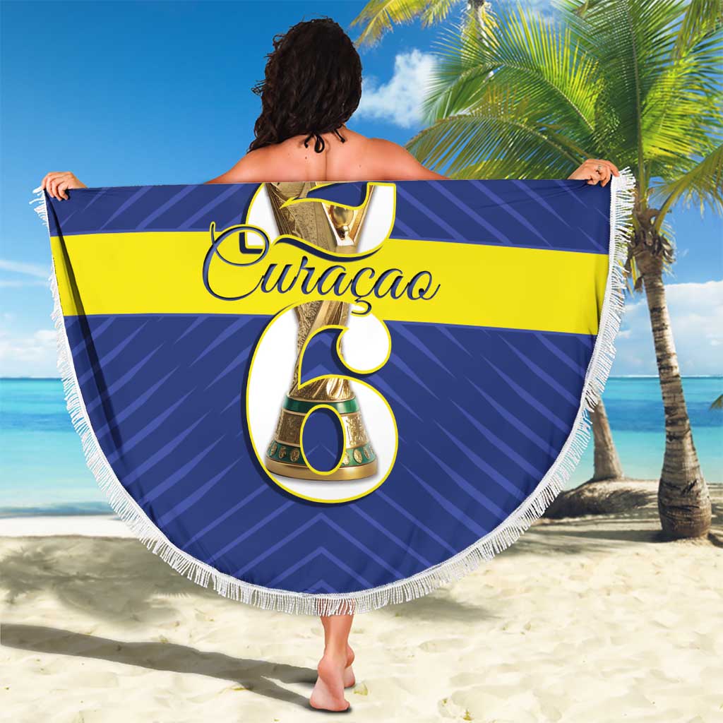 Curacao Football Beach Blanket 2026 The Blue Wave is Rising - Wonder Print Shop