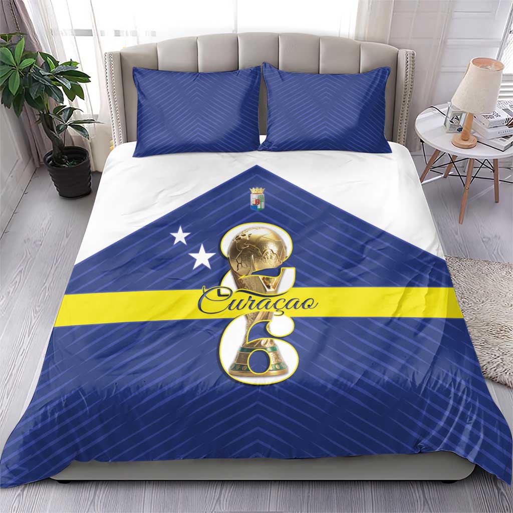 Curacao Football Bedding Set 2026 The Blue Wave is Rising - Wonder Print Shop