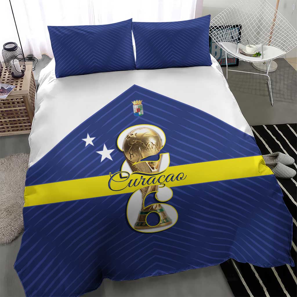Curacao Football Bedding Set 2026 The Blue Wave is Rising - Wonder Print Shop