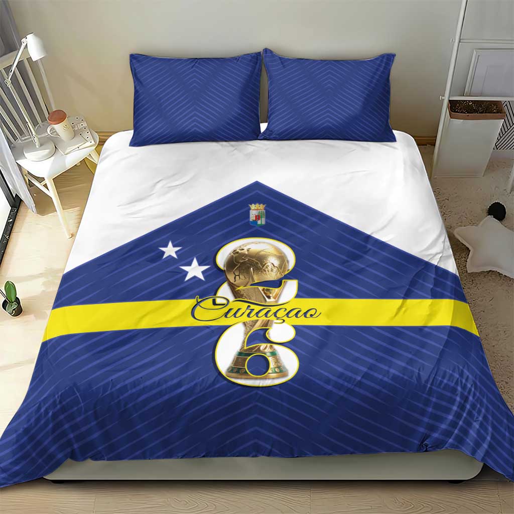 Curacao Football Bedding Set 2026 The Blue Wave is Rising - Wonder Print Shop