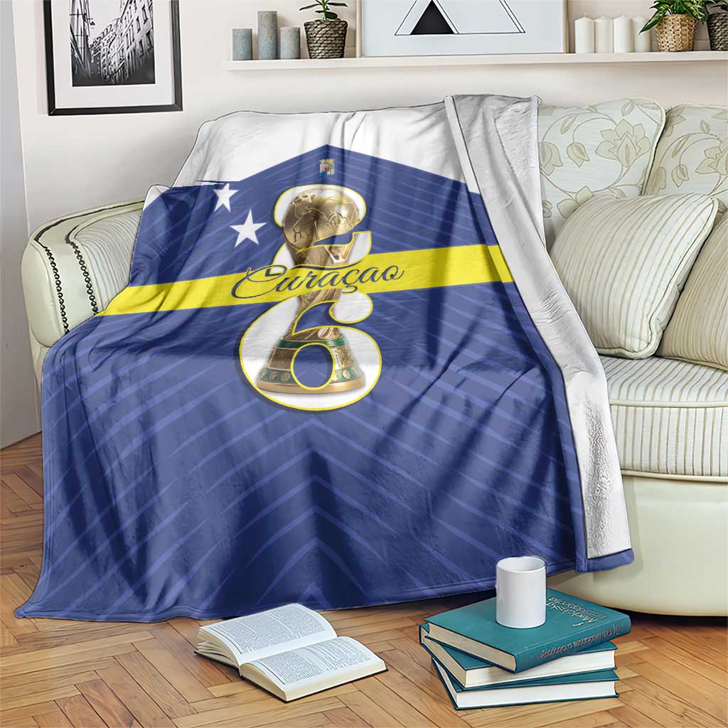 Curacao Football Blanket 2026 The Blue Wave is Rising - Wonder Print Shop